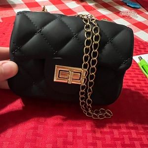 Mini black purse